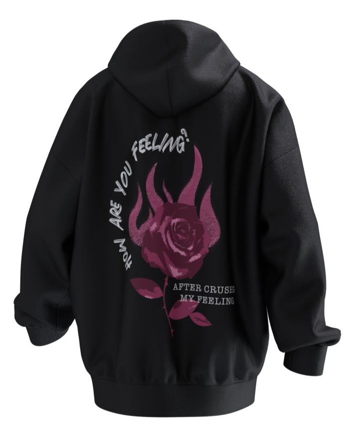 Crushed Feelings Hoodie - Charcoal