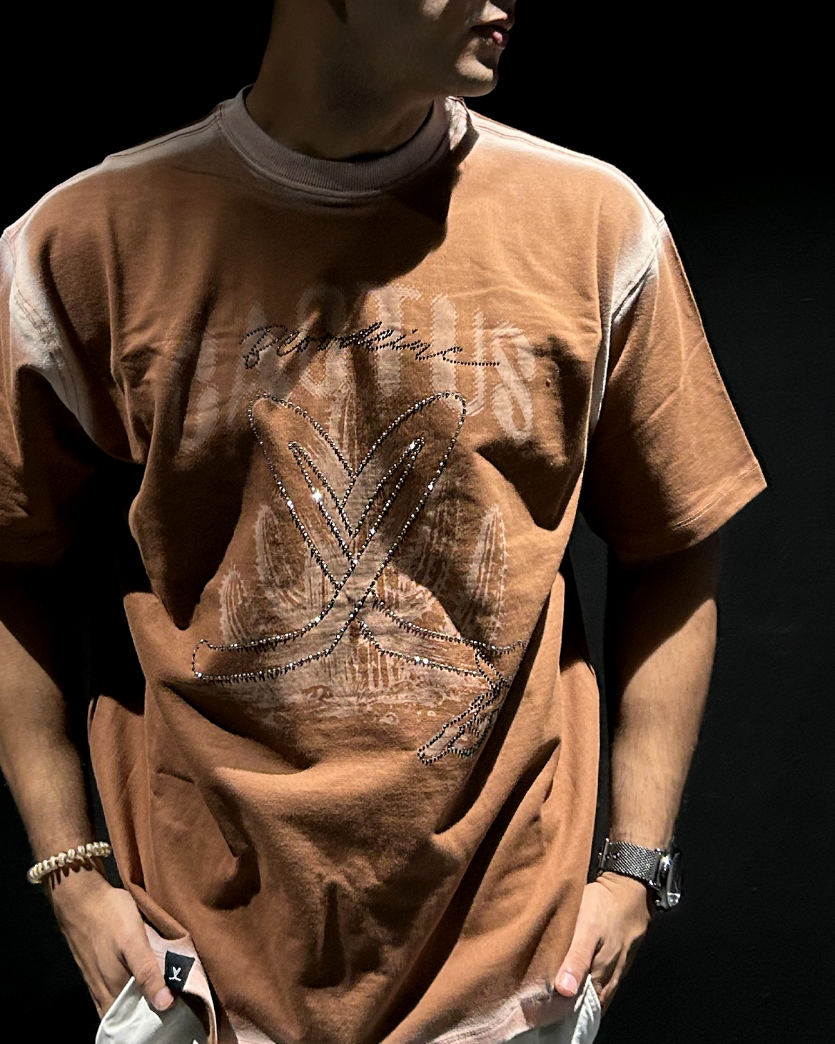 CACTUS BLOODLINE TEE - CHOCOLATE