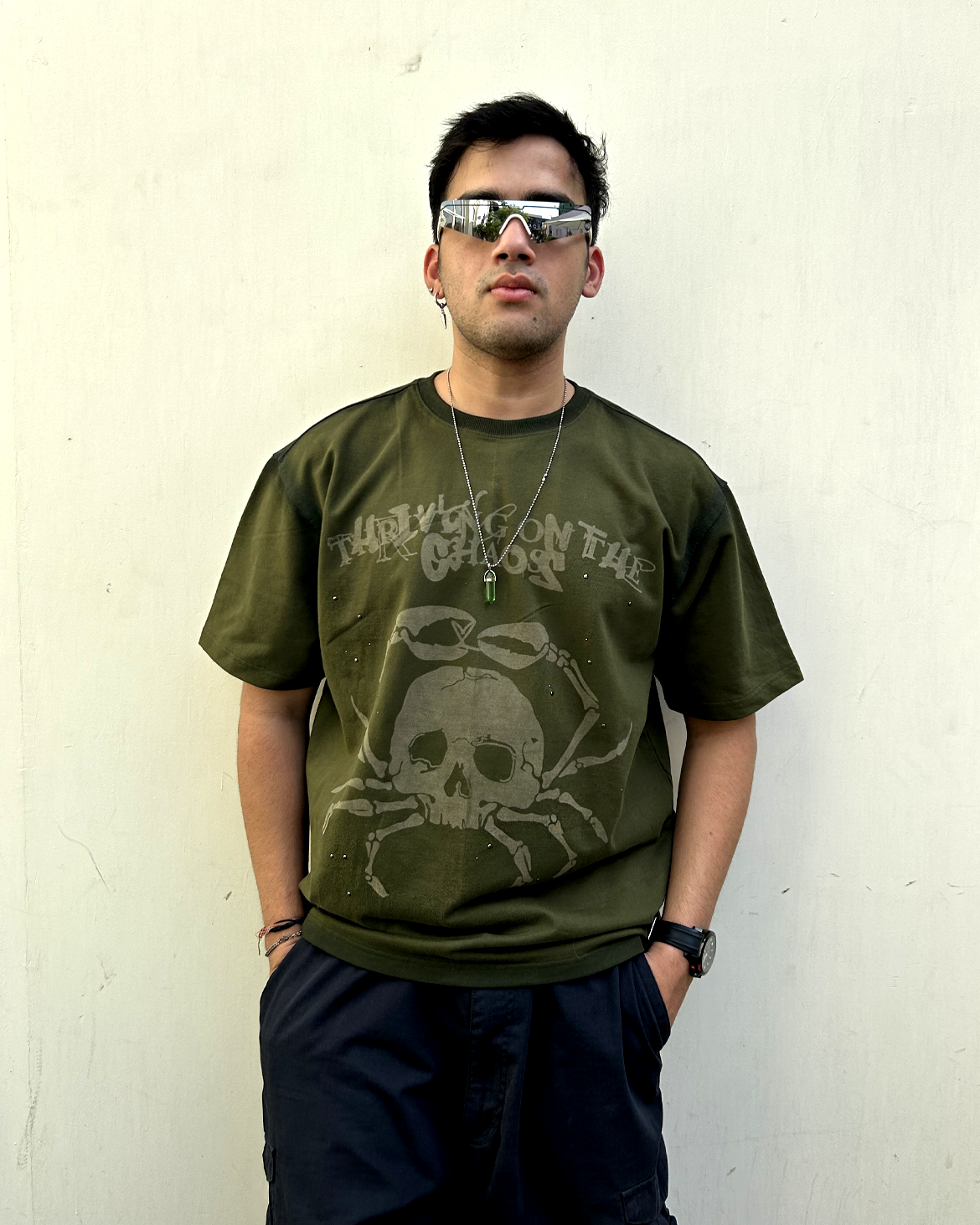 CHAOS TEE - OLIVE