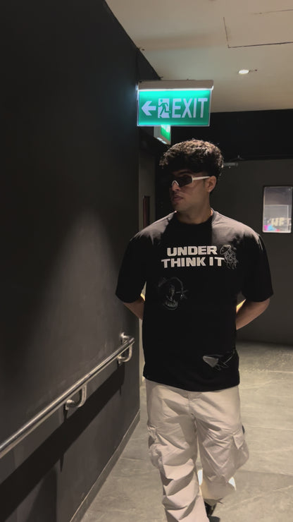 UNDERTHINK TEE - BLACK