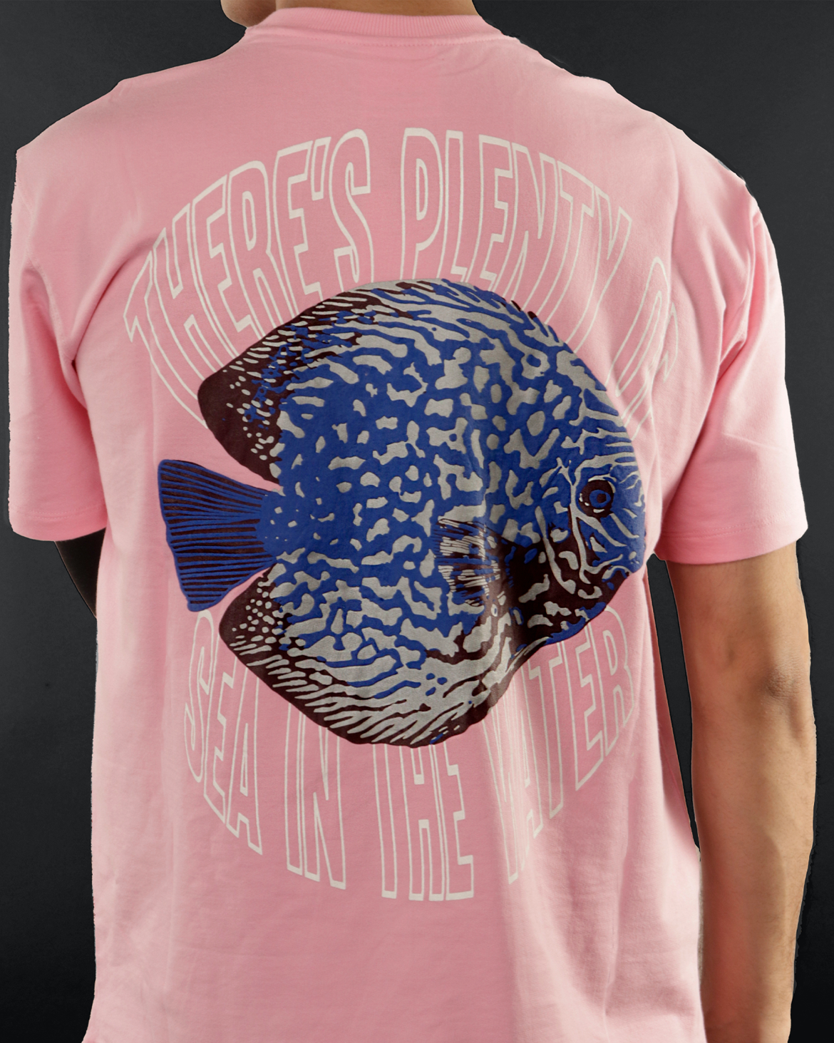 SEA & THE FISH TEE - LIGHT PINK