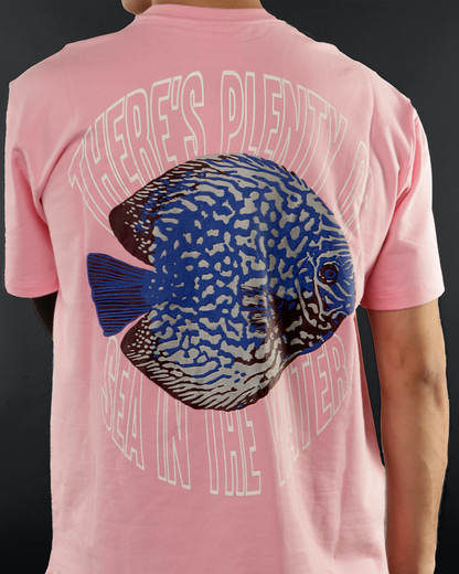 SEA & THE FISH TEE - LIGHT PINK